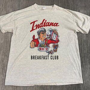 Vintage 90s University Of Indiana T-shirt, Indiana Breakfast Club Pullover Shirt